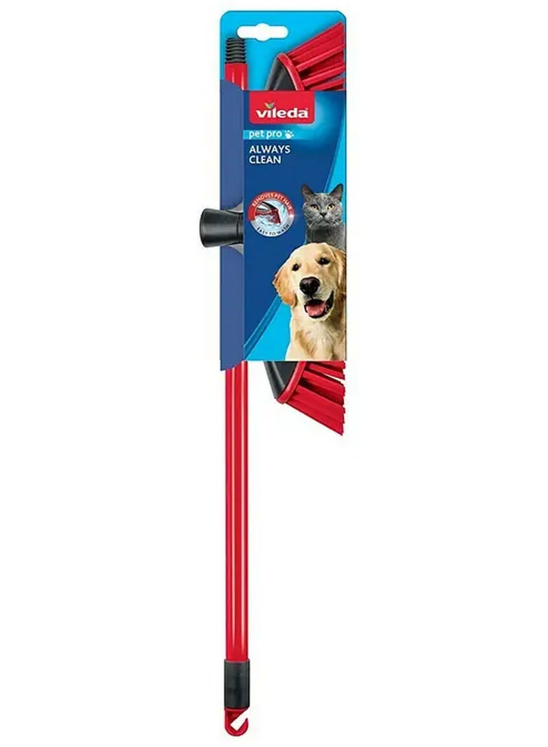 Vileda Pet Pro Always Clean Broom Removes Hair Easy To Wash - Image 1